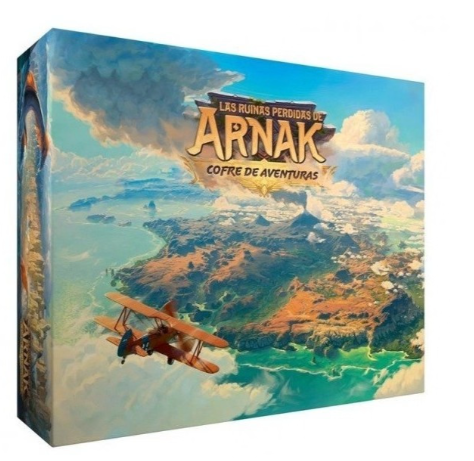 Caja de Las Ruinas Perdidas de Arnak Cofre de Aventuras, expansión de Devir para 1-4 jugadores