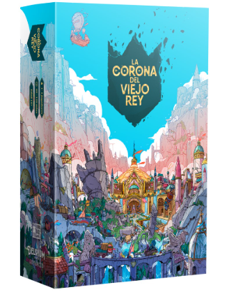 Caja de La Corona del Viejo Rey, juego de mesa de Delirium Games para 1-4 jugadores