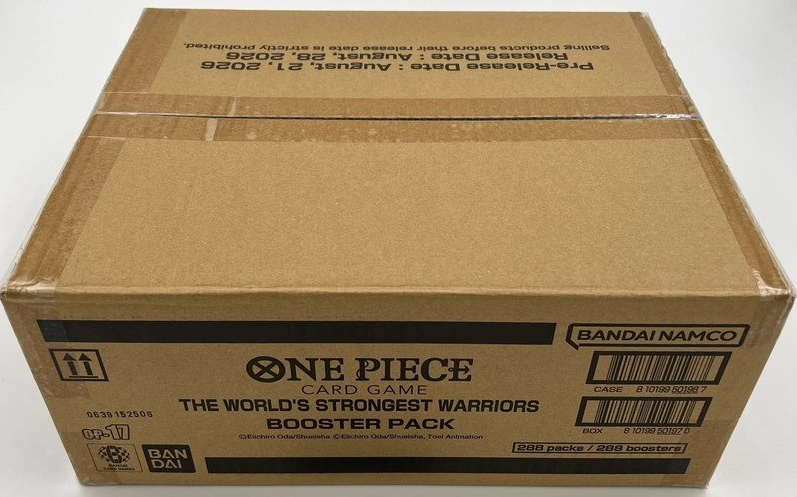 One Piece Card Game OP-17 The World's Strongest Warriors Case Sellado
