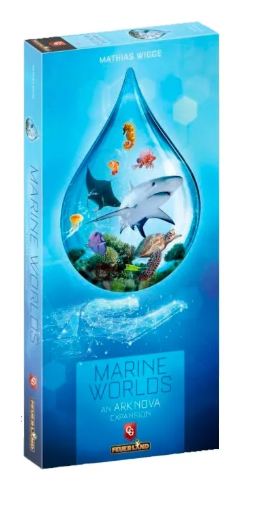 Caja de Ark Nova Mundo Marino, expansión de Maldito Games para 1-4 jugadores