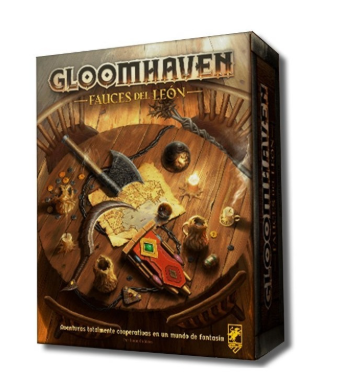 Caja de Gloomhaven Fauces del León, juego de mesa de Asmodee para 1-4 jugadores