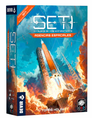 Caja de SETI Agencias Espaciales, expansión de Devir para 1-4 jugadores