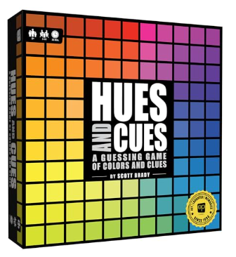 Caja de Hues and Cues, juego de mesa de Blackfire para 3-10 jugadores